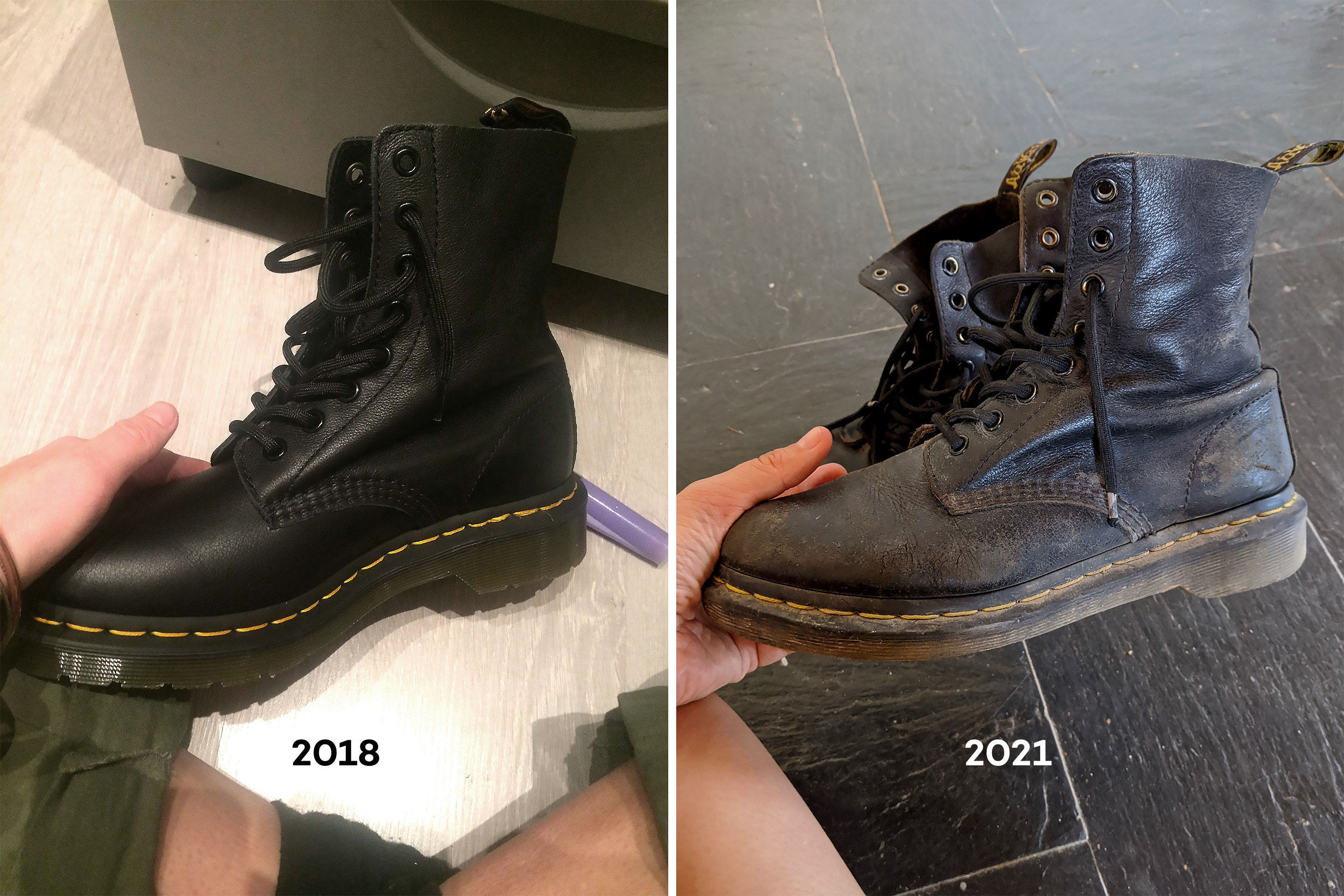 dr. Martens ageing process
